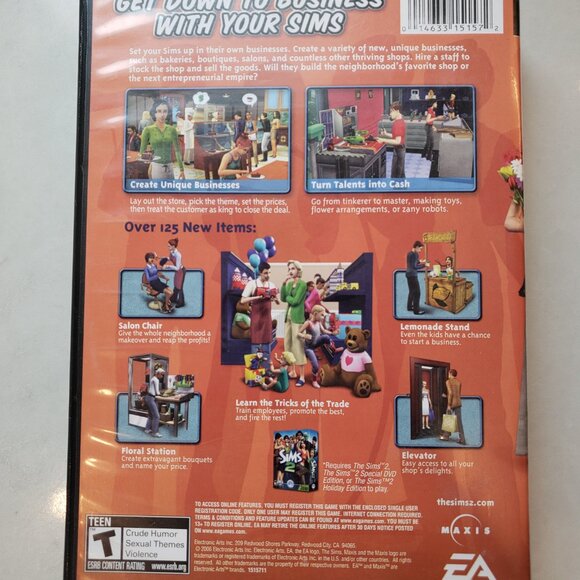 EA Games The Sims 2: Open for Business Expansion Pack PC Game - Picture 4 of 4